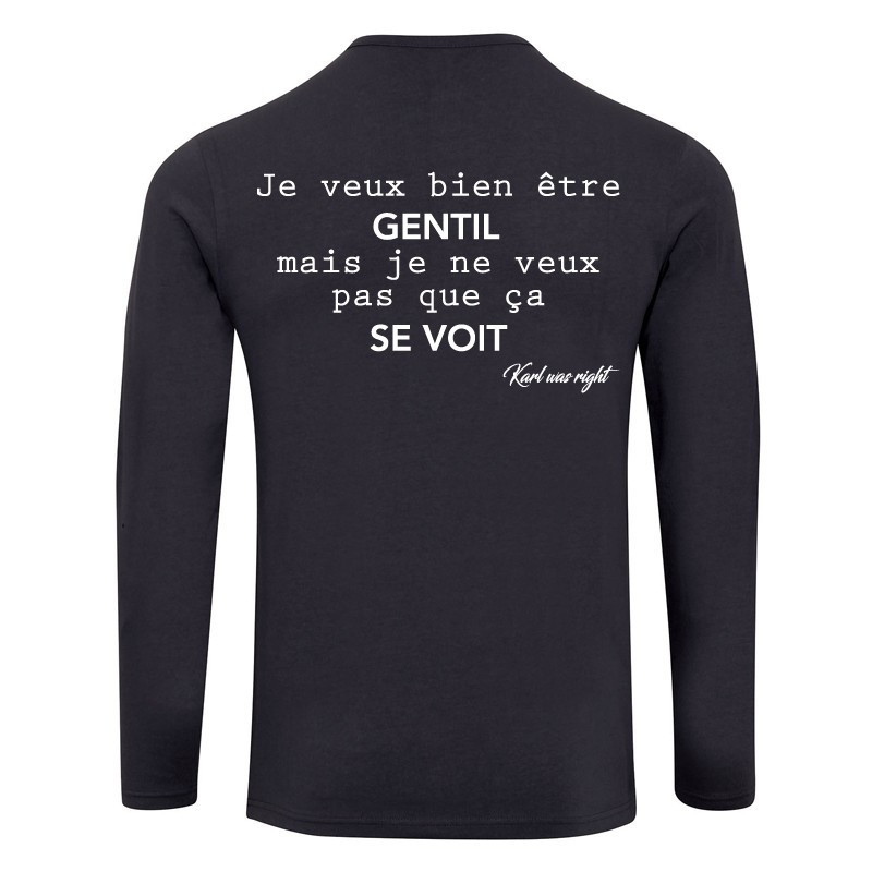 Tee shirt discount manche longue personnalisé